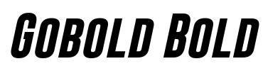 Gobold Bold Font Image