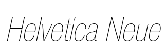 Helvetica Neue Font Image