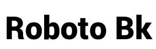 Roboto Bk Font Image