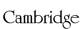 Cambridge Font Image