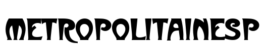 MetropolitainesP Font Image