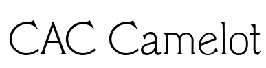 CAC Camelot Font Image