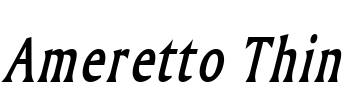 Ameretto Thin Font Image