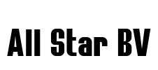 All Star BV Font Image