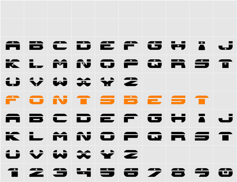 ASTRONEO Character Map