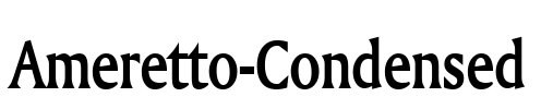 Ameretto-Condensed Font Image