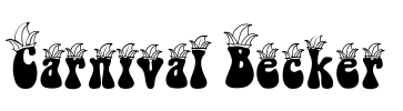 Carnival Becker Font Image