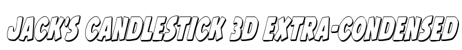 Jack's Candlestick 3D Extra-condensed