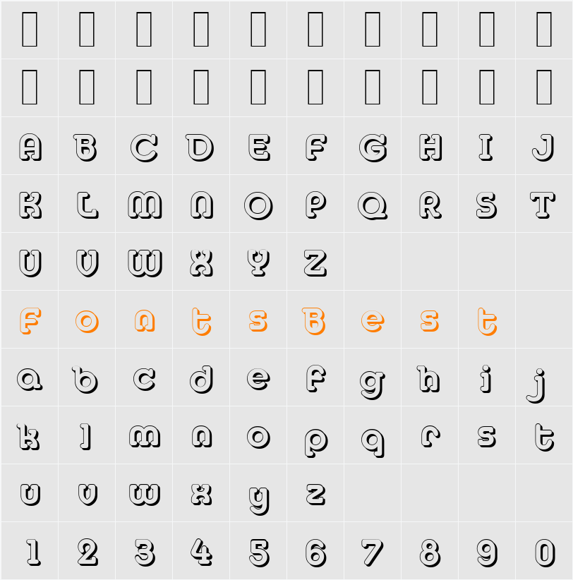 MexicoShadow Character Map