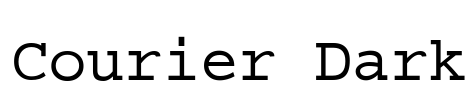 Courier Dark Font Image