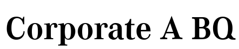 Corporate A BQ Font Image