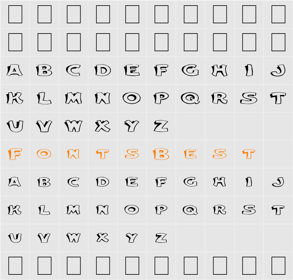 FZ UNIQUE 31 EX Character Map