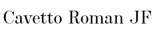 Cavetto Roman JF Font Image