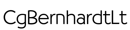 CgBernhardtLt Font Image