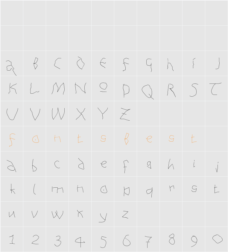 AnAlphaBetIsm Character Map