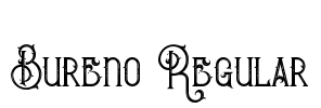 Bureno Regular Font Image