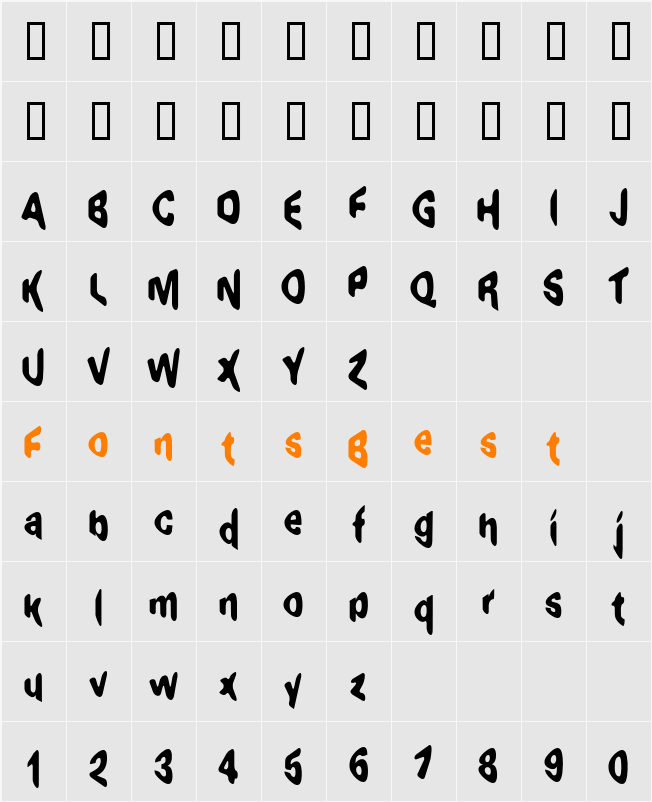 JI-Donsie Character Map