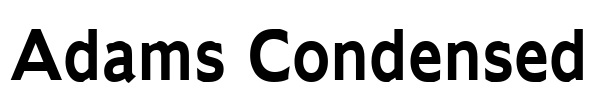 Adams Condensed Font Image