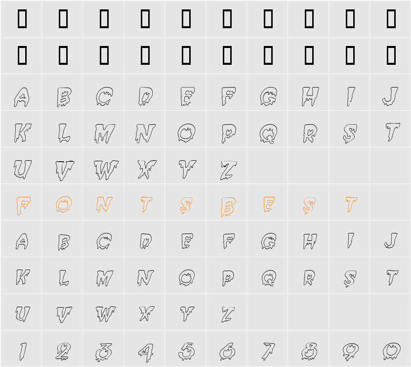 Creepy-Hollow Character Map