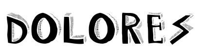 DOLORES Font Image