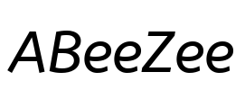 ABeeZee Font Image