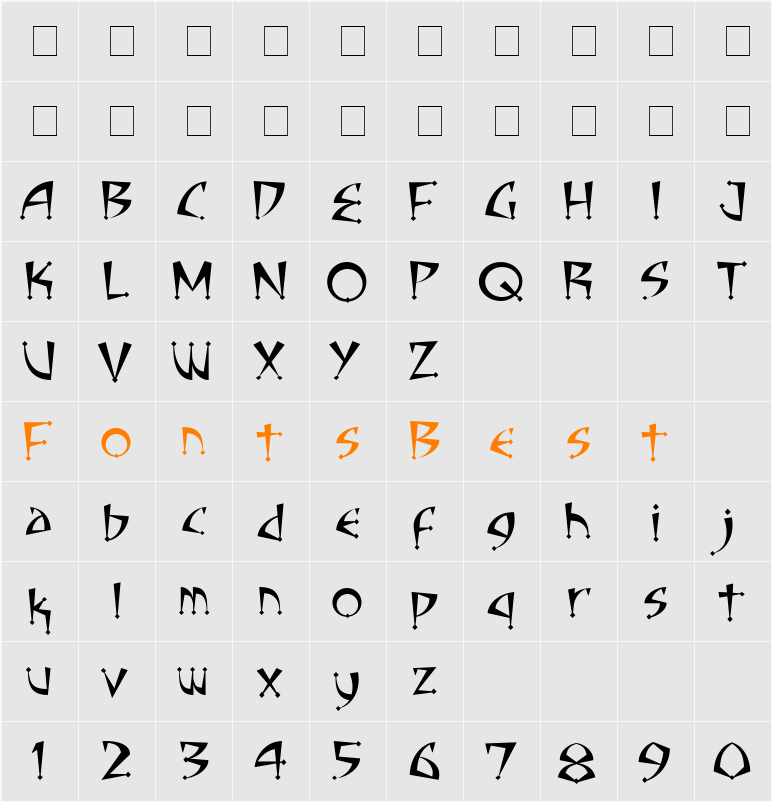 CC Adamantium Character Map