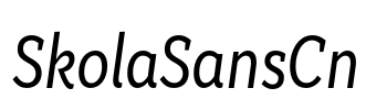 SkolaSansCn Font Image