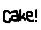 Cake! Font Image