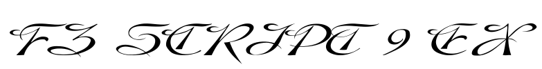 FZ SCRIPT 9 EX Font Image