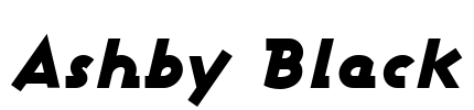 Ashby Black Font Image