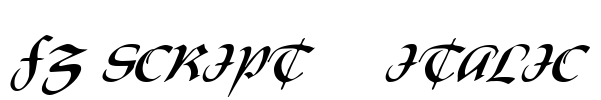 FZ SCRIPT 19 ITALIC