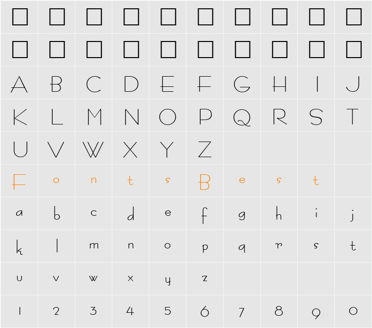 FastracFashion Character Map