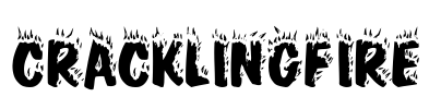 CracklingFire Font Image