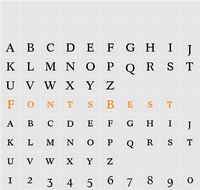 Concorde Expert BQ Character Map