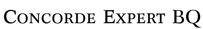 Concorde Expert BQ Font Image