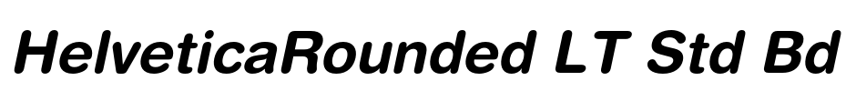 HelveticaRounded LT Std Bd Font Image