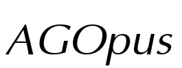 AGOpus Font Image