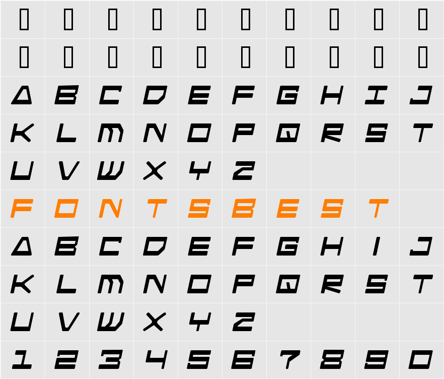 Android Nation Character Map