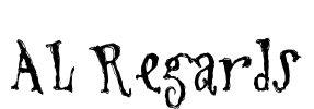 AL Regards Font Image