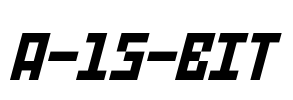 A-15-BIT Font Image