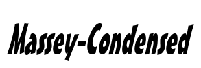 Massey-Condensed Font Image