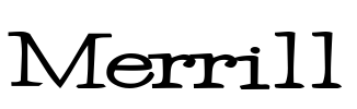 Merrill Font Image