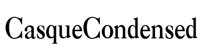 CasqueCondensed Font Image