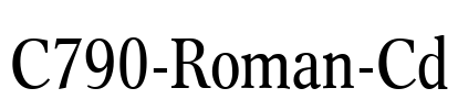 C790-Roman-Cd Font Image