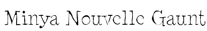 Minya Nouvelle Gaunt Font Image