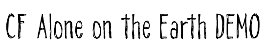 CF Alone on the Earth DEMO Font Image