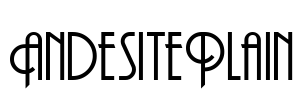 AndesitePlain Font Image