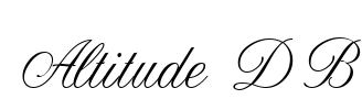 Altitude DB Font Image