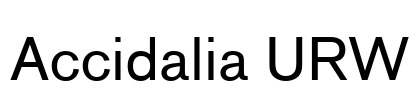 Accidalia URW Font Image