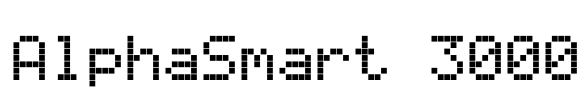 AlphaSmart 3000 Font Image